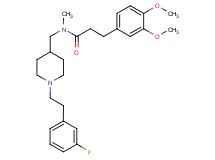 3-(3,4-dimethoxyphenyl)-N-({1-[2-(3-fluorophenyl)ethyl]-4-piperidinyl}methyl)-N-methylpropanamide