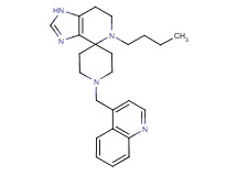 5-butyl-1'-(quinolin-4-ylmethyl)-1,5,6,7-tetrahydrospiro[imidazo[4,5-c]pyridine-4,4'-piperidine]