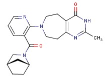 7-{3-[(1R*,4S*)-2-azabicyclo[2.2.1]hept-2-ylcarbonyl]pyridin-2-yl}-2-methyl-3,5,6,7,8,9-hexahydro-4H-pyrimido[4,5-d]azepin-4-one