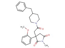 3-[2-(4-benzyl-1-piperidinyl)-2-oxoethyl]-3-(2-methoxyphenyl)-1-methyl-2,5-pyrrolidinedione