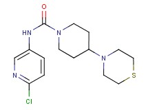 N-(6-chloropyridin-3-yl)-4-thiomorpholin-4-ylpiperidine-1-carboxamide