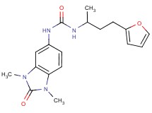 N-(1,3-dimethyl-2-oxo-2,3-dihydro-1H-benzimidazol-5-yl)-N'-[3-(2-furyl)-1-methylpropyl]urea