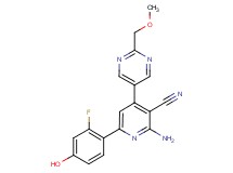 2-amino-6-(2-fluoro-4-hydroxyphenyl)-4-[2-(methoxymethyl)pyrimidin-5-yl]nicotinonitrile