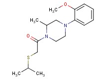 1-[(isopropylthio)acetyl]-4-(2-methoxyphenyl)-2-methylpiperazine