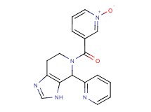 5-[(1-oxido-3-pyridinyl)carbonyl]-4-(2-pyridinyl)-4,5,6,7-tetrahydro-3H-imidazo[4,5-c]pyridine bis(trifluoroacetate)