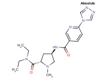 N-{(3R,5S)-5-[(diethylamino)carbonyl]-1-methylpyrrolidin-3-yl}-6-(4H-1,2,4-triazol-4-yl)nicotinamide