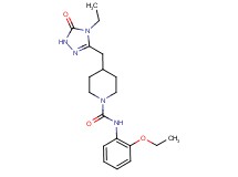 N-(2-ethoxyphenyl)-4-[(4-ethyl-5-oxo-4,5-dihydro-1H-1,2,4-triazol-3-yl)methyl]piperidine-1-carboxamide