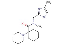 N-methyl-N-[(4-methyl-1H-imidazol-2-yl)methyl]-1-piperidin-1-ylcyclohexanecarboxamide