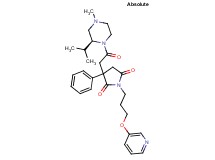 3-{2-[(2S)-2-isopropyl-4-methyl-1-piperazinyl]-2-oxoethyl}-3-phenyl-1-[3-(3-pyridinyloxy)propyl]-2,5-pyrrolidinedione