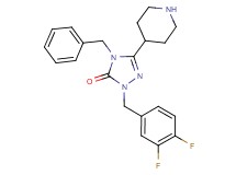 4-benzyl-2-(3,4-difluorobenzyl)-5-(4-piperidinyl)-2,4-dihydro-3H-1,2,4-triazol-3-one hydrochloride