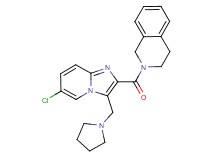 2-{[6-chloro-3-(1-pyrrolidinylmethyl)imidazo[1,2-a]pyridin-2-yl]carbonyl}-1,2,3,4-tetrahydroisoquinoline
