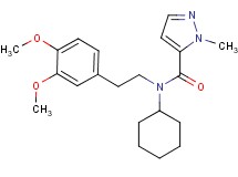 N-cyclohexyl-N-[2-(3,4-dimethoxyphenyl)ethyl]-1-methyl-1H-pyrazole-5-carboxamide