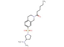 1-[(2-hexanoyl-1,2,3,4-tetrahydroisoquinolin-7-yl)sulfonyl]-N,N-dimethylpyrrolidin-3-amine