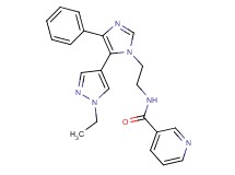 N-{2-[5-(1-ethyl-1H-pyrazol-4-yl)-4-phenyl-1H-imidazol-1-yl]ethyl}nicotinamide