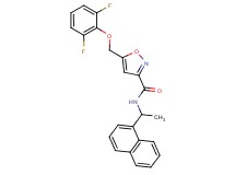 5-[(2,6-difluorophenoxy)methyl]-N-[1-(1-naphthyl)ethyl]-3-isoxazolecarboxamide