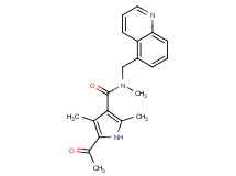 5-acetyl-N,2,4-trimethyl-N-(5-quinolinylmethyl)-1H-pyrrole-3-carboxamide