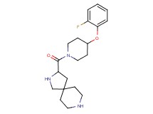 3-{[4-(2-fluorophenoxy)-1-piperidinyl]carbonyl}-2,8-diazaspiro[4.5]decane dihydrochloride