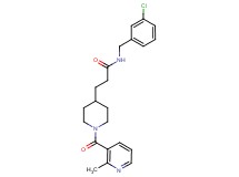 N-(3-chlorobenzyl)-3-{1-[(2-methyl-3-pyridinyl)carbonyl]-4-piperidinyl}propanamide