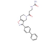 N-[3-(3-biphenyl-4-yl-6,7-dihydroisoxazolo[4,5-c]pyridin-5(4H)-yl)-3-oxopropyl]urea