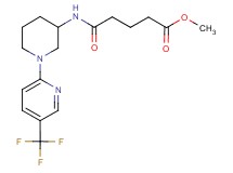 methyl 5-oxo-5-({1-[5-(trifluoromethyl)-2-pyridinyl]-3-piperidinyl}amino)pentanoate