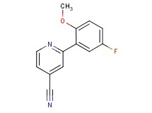 2-(5-fluoro-2-methoxyphenyl)isonicotinonitrile