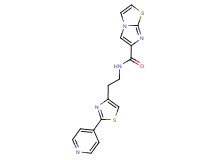 N-{2-[2-(4-pyridinyl)-1,3-thiazol-4-yl]ethyl}imidazo[2,1-b][1,3]thiazole-6-carboxamide