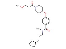 N-(3-cyclopentylpropyl)-4-{[1-(3-methoxypropanoyl)-4-piperidinyl]oxy}-N-methylbenzamide