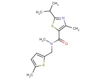 2-isopropyl-N,4-dimethyl-N-[(5-methyl-2-thienyl)methyl]-1,3-thiazole-5-carboxamide