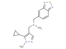 (2,1,3-benzothiadiazol-5-ylmethyl)[(5-cyclopropyl-1-methyl-1H-pyrazol-4-yl)methyl]methylamine