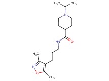N-[3-(3,5-dimethyl-4-isoxazolyl)propyl]-1-isopropyl-4-piperidinecarboxamide