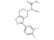 2-[3-(3,4-difluorophenyl)-6,7-dihydroisoxazolo[4,5-c]pyridin-5(4H)-yl]propanamide