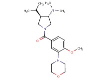 (3S*,4R*)-4-isopropyl-1-(4-methoxy-3-morpholin-4-ylbenzoyl)-N,N-dimethylpyrrolidin-3-amine