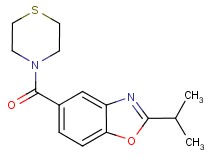 2-isopropyl-5-(4-thiomorpholinylcarbonyl)-1,3-benzoxazole