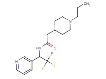 2-(1-propylpiperidin-4-yl)-N-(2,2,2-trifluoro-1-pyridin-3-ylethyl)acetamide
