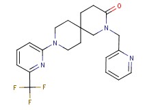 2-(pyridin-2-ylmethyl)-9-[6-(trifluoromethyl)pyridin-2-yl]-2,9-diazaspiro[5.5]undecan-3-one