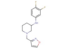 N-(3,4-difluorophenyl)-1-(3-isoxazolylmethyl)-3-piperidinamine