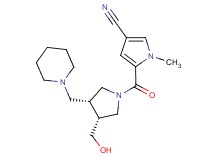 5-{[(3R*,4R*)-3-(hydroxymethyl)-4-(piperidin-1-ylmethyl)pyrrolidin-1-yl]carbonyl}-1-methyl-1H-pyrrole-3-carbonitrile