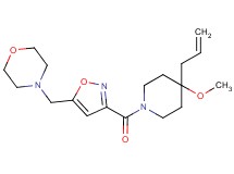 4-({3-[(4-allyl-4-methoxypiperidin-1-yl)carbonyl]isoxazol-5-yl}methyl)morpholine