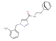 N-{2-[(1S*,2S*,4S*)-bicyclo[2.2.1]hept-5-en-2-yl]ethyl}-1-(2-methylbenzyl)-1H-1,2,3-triazole-4-carboxamide