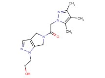 2-[5-[(3,4,5-trimethyl-1H-pyrazol-1-yl)acetyl]-5,6-dihydropyrrolo[3,4-c]pyrazol-1(4H)-yl]ethanol