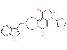 methyl 9-(cyclopentyloxy)-3-(1H-indol-3-ylmethyl)-7-oxo-1,2,3,4,5,7-hexahydropyrido[1,2-d][1,4]diazepine-10-carboxylate