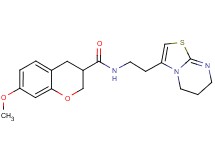 N-[2-(6,7-dihydro-5H-[1,3]thiazolo[3,2-a]pyrimidin-3-yl)ethyl]-7-methoxychromane-3-carboxamide
