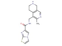 N-[(3-methyl-5,6,7,8-tetrahydro-2,7-naphthyridin-4-yl)methyl]imidazo[2,1-b][1,3]thiazole-6-carboxamide