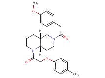 (4aR*,8aS*)-6-[(4-methoxyphenyl)acetyl]-1-[(4-methylphenoxy)acetyl]decahydro-1,6-naphthyridine