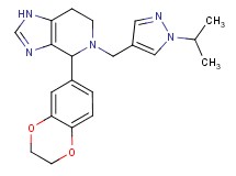 4-(2,3-dihydro-1,4-benzodioxin-6-yl)-5-[(1-isopropyl-1H-pyrazol-4-yl)methyl]-4,5,6,7-tetrahydro-1H-imidazo[4,5-c]pyridine