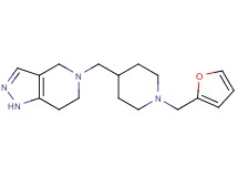 5-{[1-(2-furylmethyl)-4-piperidinyl]methyl}-4,5,6,7-tetrahydro-1H-pyrazolo[4,3-c]pyridine