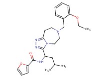 N-{1-[7-(2-ethoxybenzyl)-6,7,8,9-tetrahydro-5H-[1,2,4]triazolo[4,3-d][1,4]diazepin-3-yl]-3-methylbutyl}-2-furamide