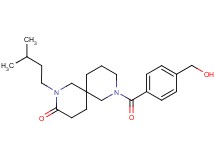 8-[4-(hydroxymethyl)benzoyl]-2-(3-methylbutyl)-2,8-diazaspiro[5.5]undecan-3-one