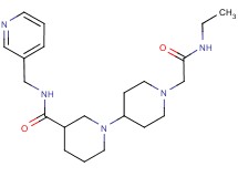 1'-[2-(ethylamino)-2-oxoethyl]-N-(pyridin-3-ylmethyl)-1,4'-bipiperidine-3-carboxamide