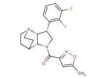 (3R*,3aR*,7aR*)-3-(2,3-difluorophenyl)-1-[(5-methylisoxazol-3-yl)carbonyl]octahydro-4,7-ethanopyrrolo[3,2-b]pyridine